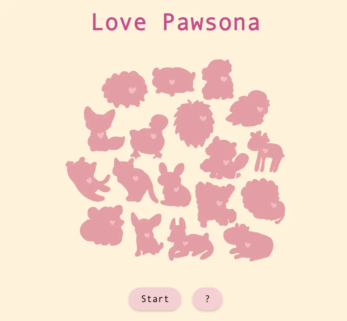 Start the Love Pawsona Quiz